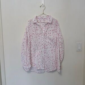 💯 Cotton Pink Hearts Shirt 👚